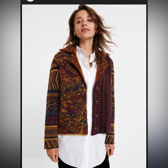 Desigual Jackets & Blazers - NWT Desigual Women's Earthy Tones Jacket size Large
